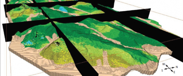 Geologisch 3D-model